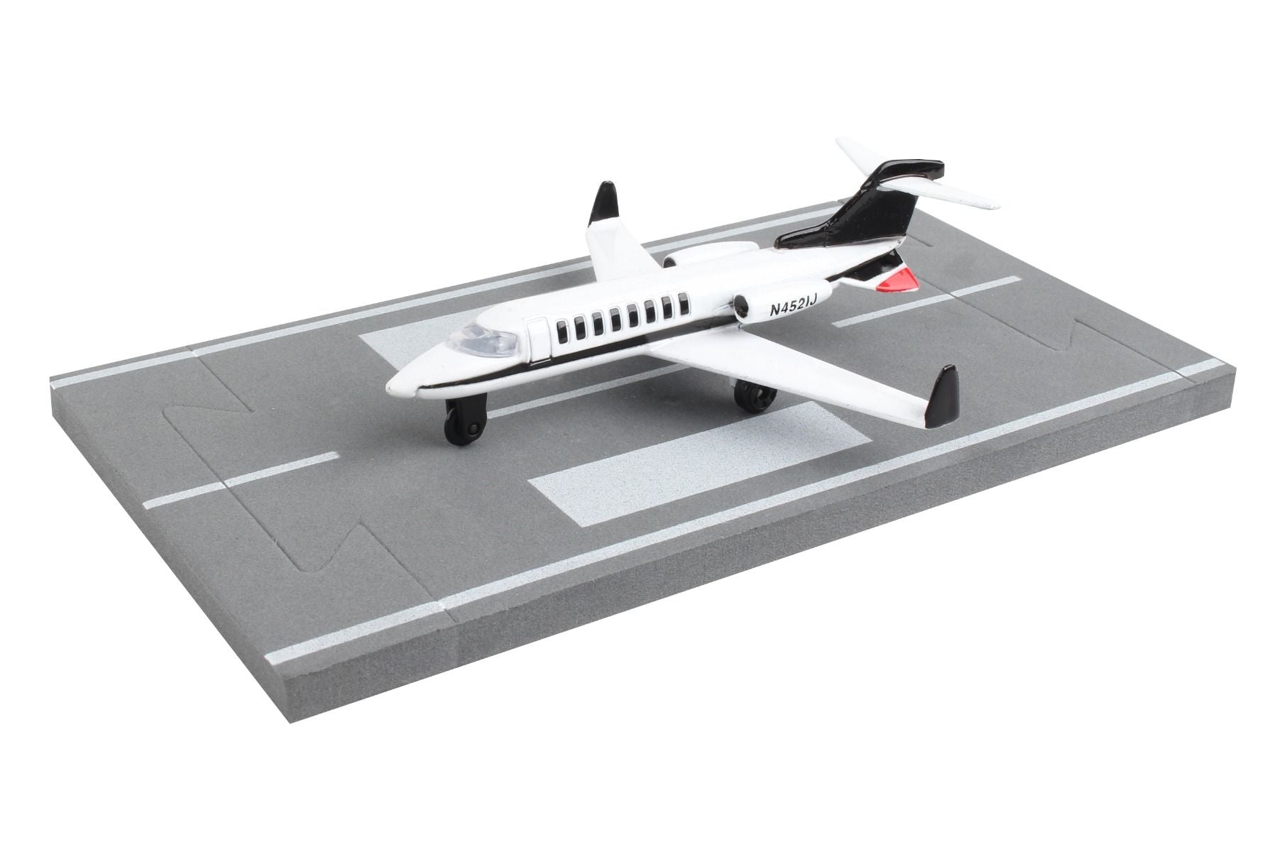 Private Jet Diecast Aircraft Toy On Runway