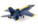 Boeing F/A-18E Super Hornet, Blue Angels 2021, 1:144 Scale Diecast Model Left Rear View