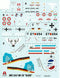 Bell UH-1D Iroquois (Slick) 1/72 Scale Model Kit Decals