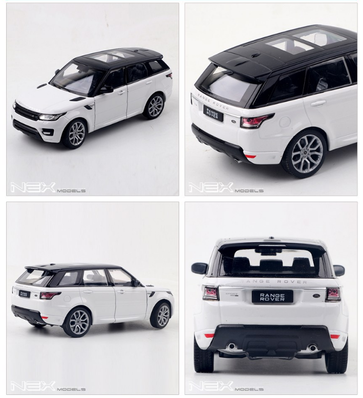 Land Rover Range Rover Sport (White), 1/24 Scale Diecast Car Views