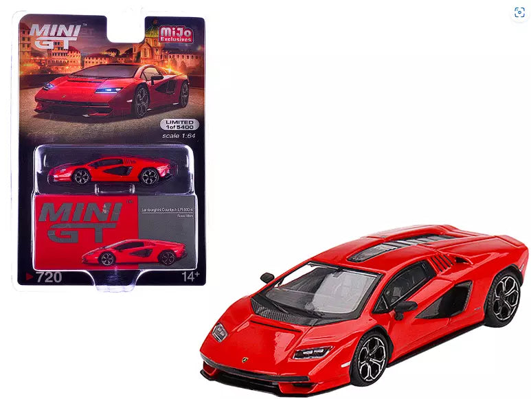 Lamborghini Countach LPI 800-4 (Rosso Mars) 1:64 Scale Diecast Car