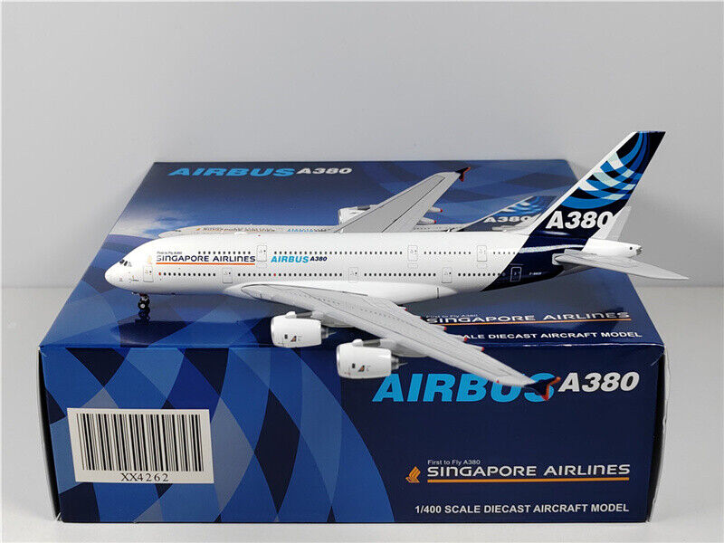 Airbus A380 House Livery (F-WWOW) “Singapore Airlines Title”, 1/400 Scale Diecast Model Packaging