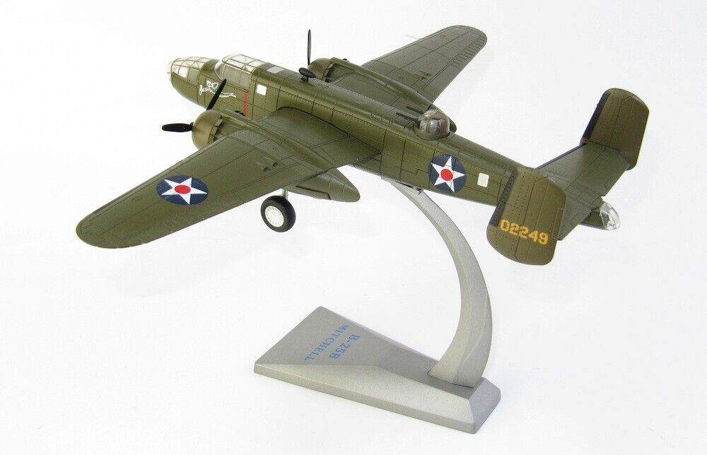 North American B-25B Mitchell “Hari Kari-er” Doolittle Raid 1942, 1/72 Scale Diecast Model Left Rear View