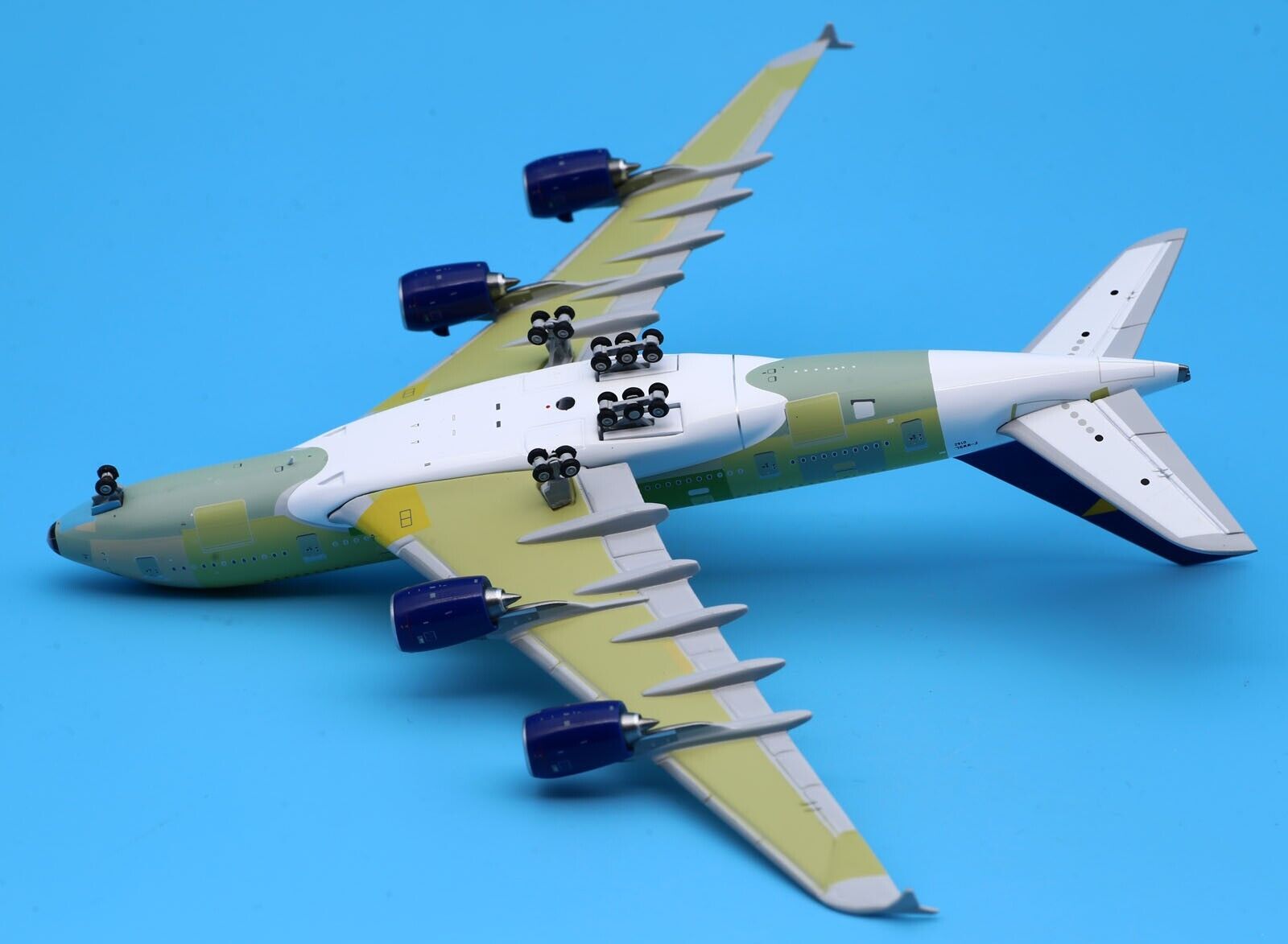 Airbus A380 Skymark Airlines (F-WWSL) “Bare Metal”, 1/400 Scale Diecast Model Underside View