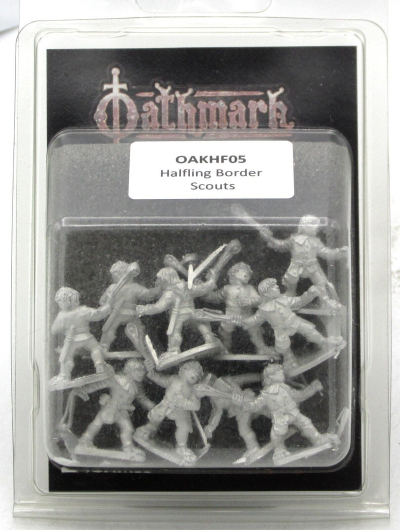 Oathmark Halfling Border Scouts, 28 mm Scale Model Metallic Figures Packaging