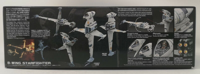 Star Wars B-Wing Starfighter, 1/72 Scale Plastic Model Kit Side Of Box