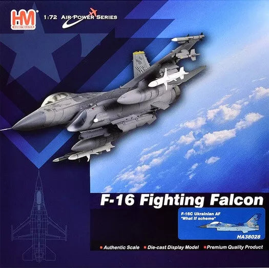 Lockheed Martin F-16C Fighting Falcon Ukraine Air Force “What If”, 1:72 Scale Diecast Model Packaging