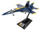 Boeing F/A-18E Super Hornet, Blue Angels 2021, 1:144 Scale Diecast Model On Stand