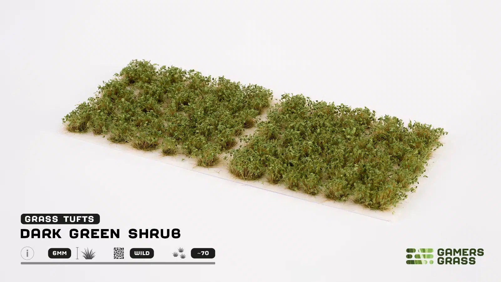 Dark Green Shrubs Tuft Set 6mm