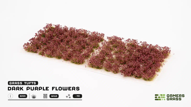 Dark Purple Flowers Tuft Set 6mm