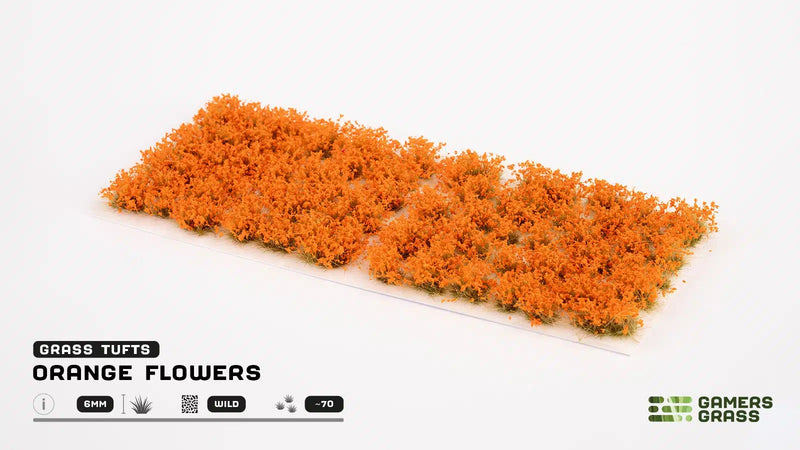 Orange Flowers 6mm Tuft Set
