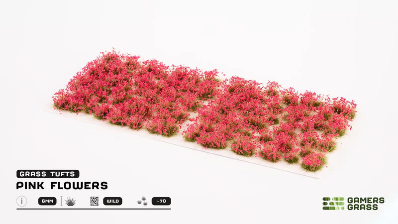 Pink Flowers Tuft Set 6mm