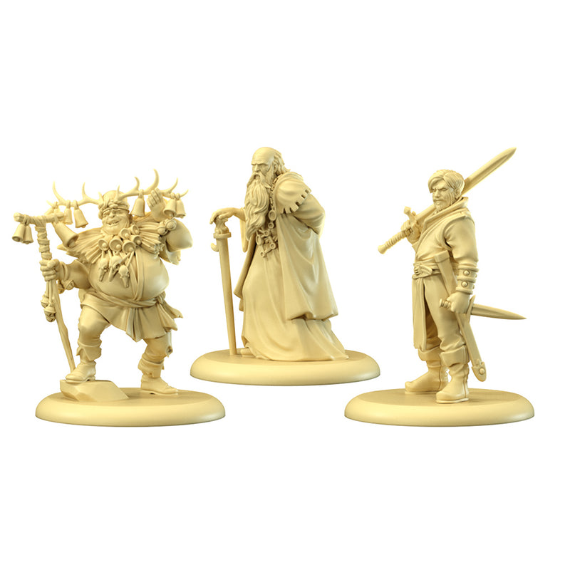 A Song of Ice & Fire House Baratheon Heroes 3 Miniatures - Patchface, Cressen, Dale Seaworth
