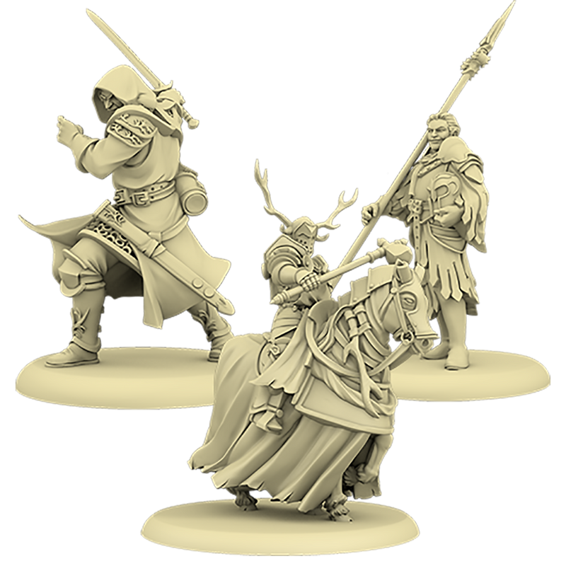 A Song of Ice & Fire House Baratheon Attachments 1 Miniatures Poses Close Up