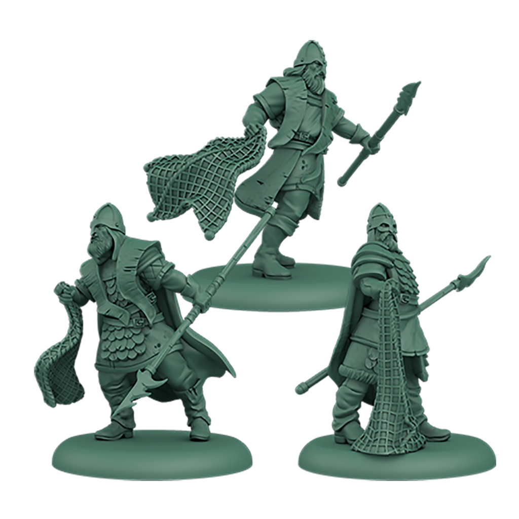 A Song of Ice & Fire House Greyjoy Ironborn Trappers Miniatures Poses #2