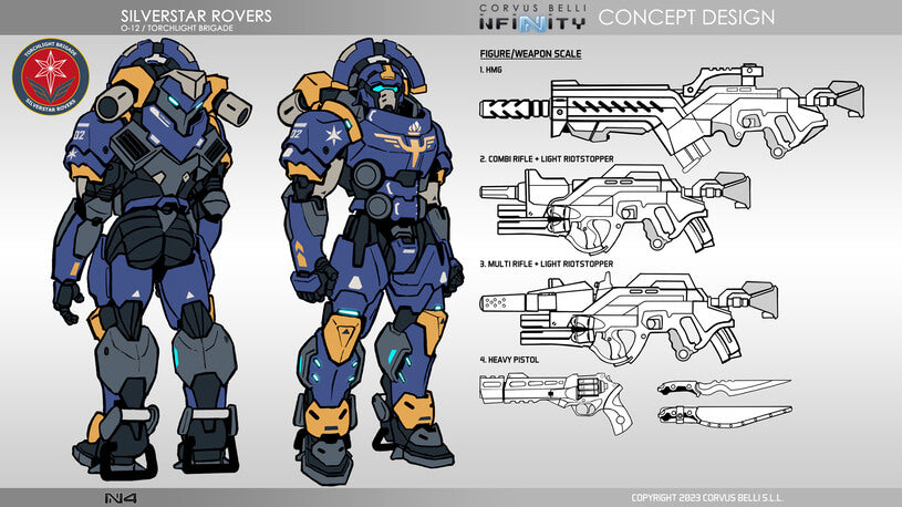 Infinity O-12 Torchlight Brigade Action Pack Silverstar Rovers Dossier