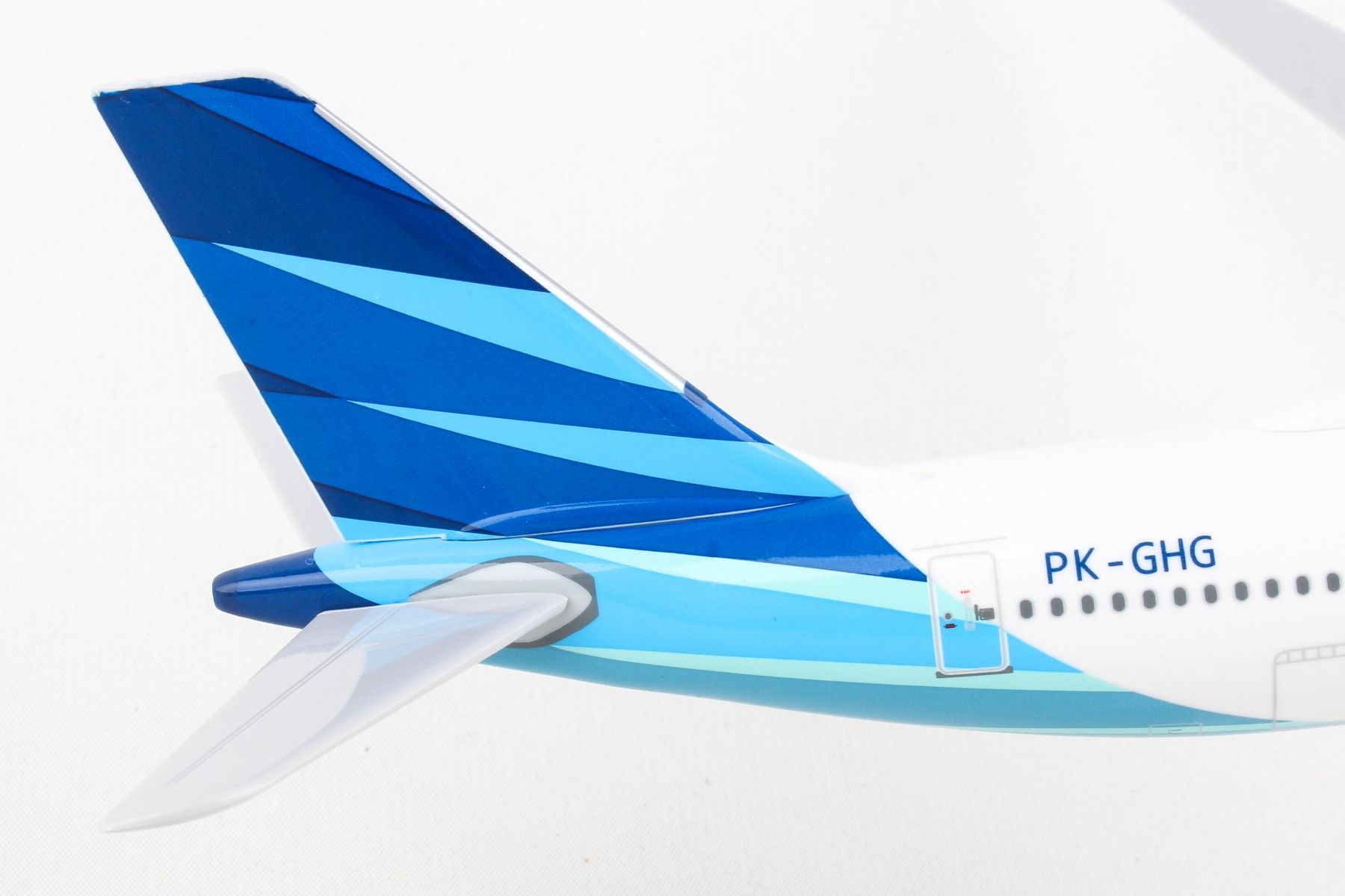 Airbus A330-900neo Garuda Indonesia (PK-GHG) 1:200 Scale Model Tail Close Up