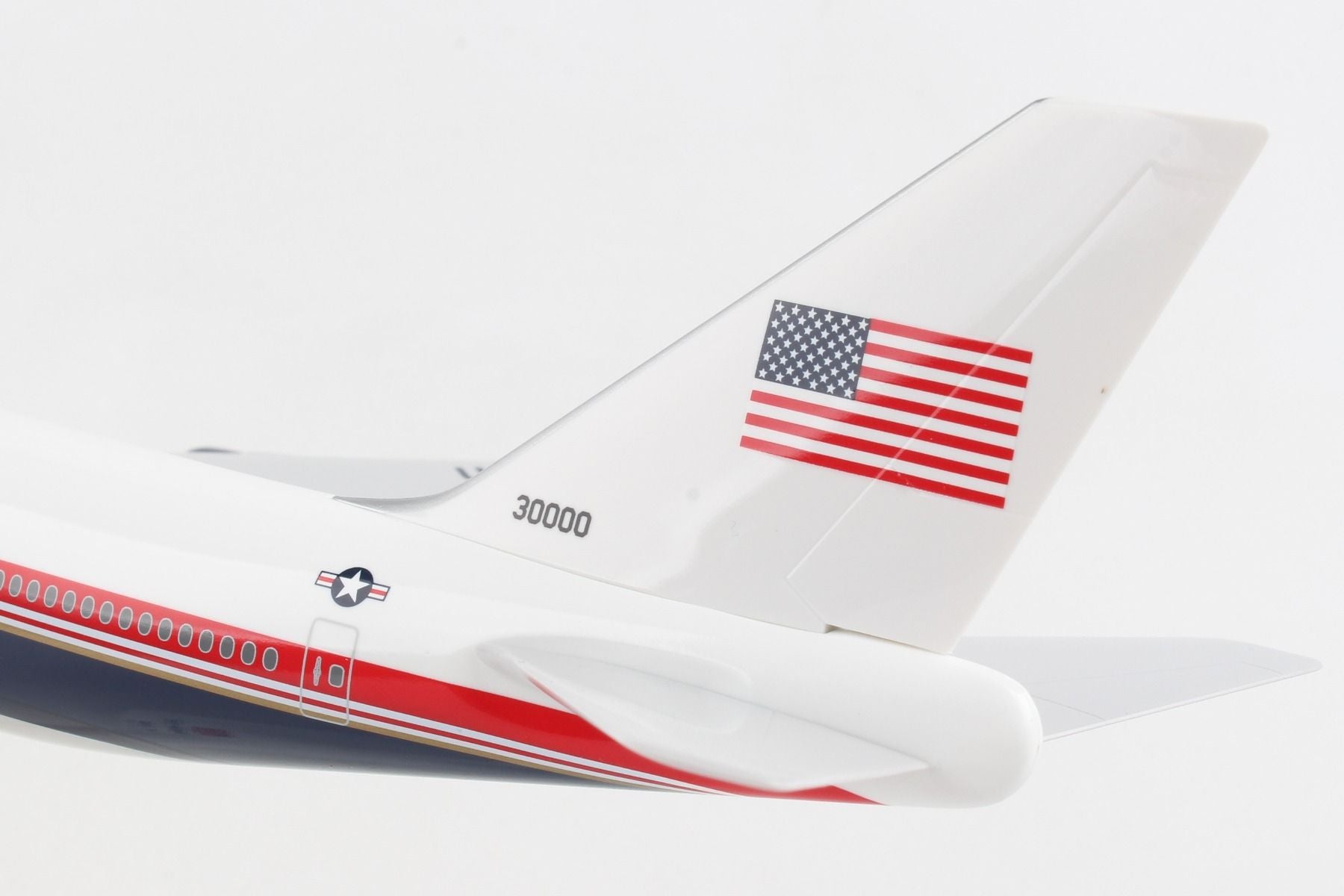 Boeing 747-8I Air Force One 1:200 Scale Model Tail Close Up