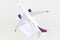 Airbus A220-300 Delta Airlines (N301DU) 1:200 Scale Model Left Rear Top View