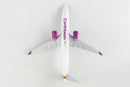 Boeing 737-8 Caribbean Airlines 1:130 Scale Model Bottom View