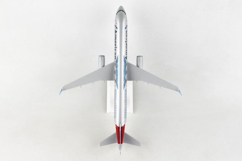 Airbus A321-200 American Airlines “Medal of Honor” (N167AN) 1:150 Scale Model Top View