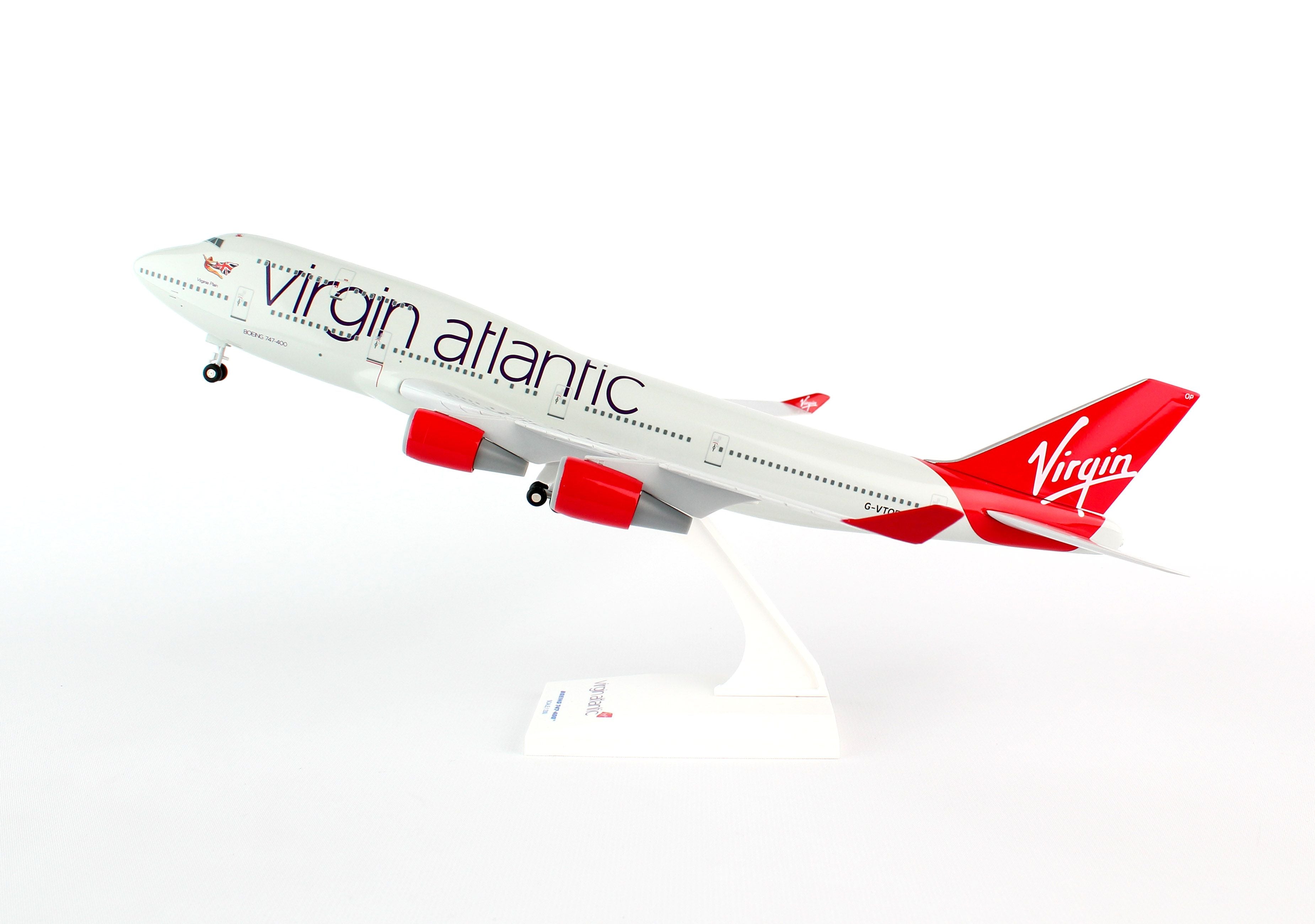 Boeing 747-400 Virgin Atlantic (G-VTOP) 1:200 Scale Model Left Side View