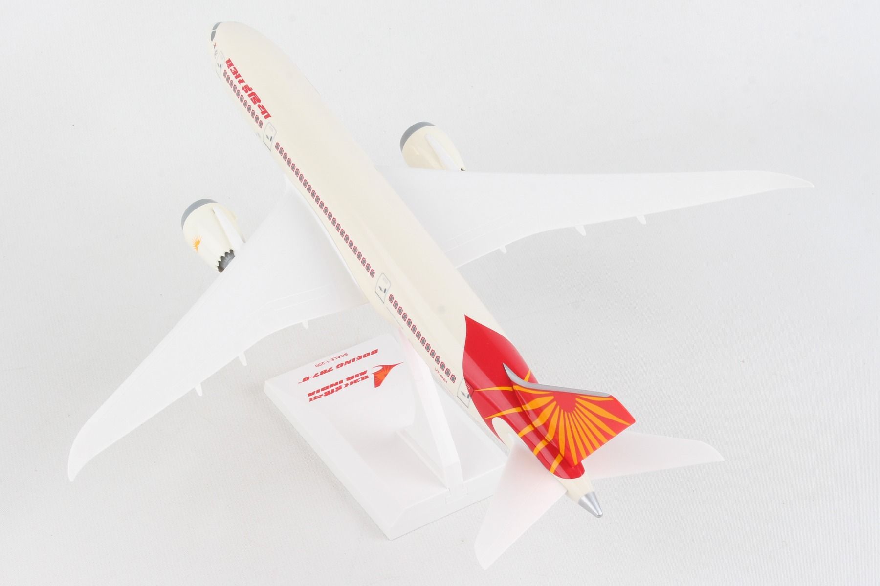 Boeing 787-8 Dreamliner Air India (VT-ANH) 1:200 Scale Model Left Rear View