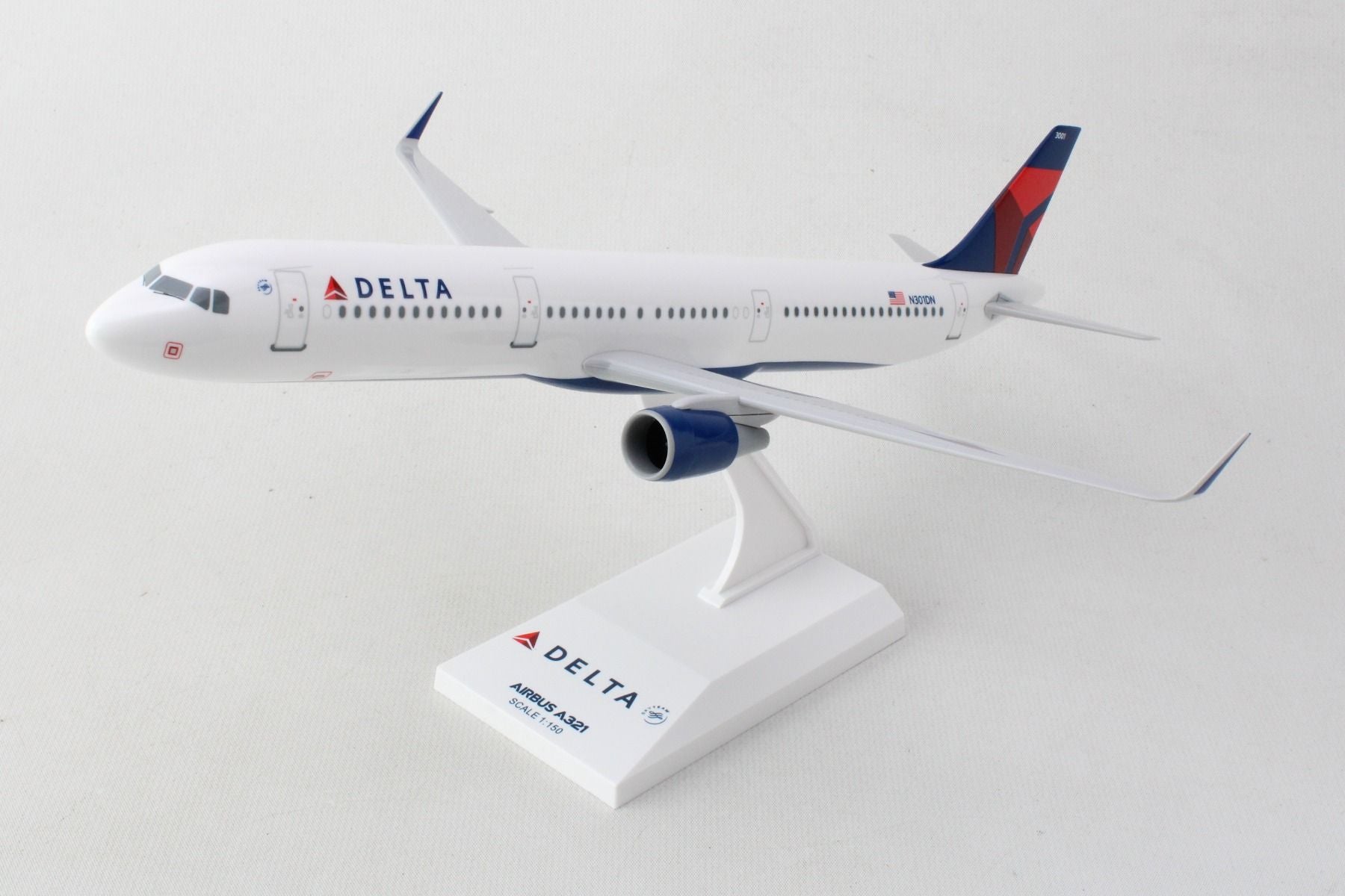 Airbus A321-200 Delta Air Lines (N301DN) 1:150 Scale Model