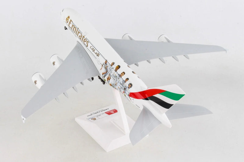 Airbus A380 Emirates “Real Madrid” Livery, 1:200 Scale Model Left Rear View