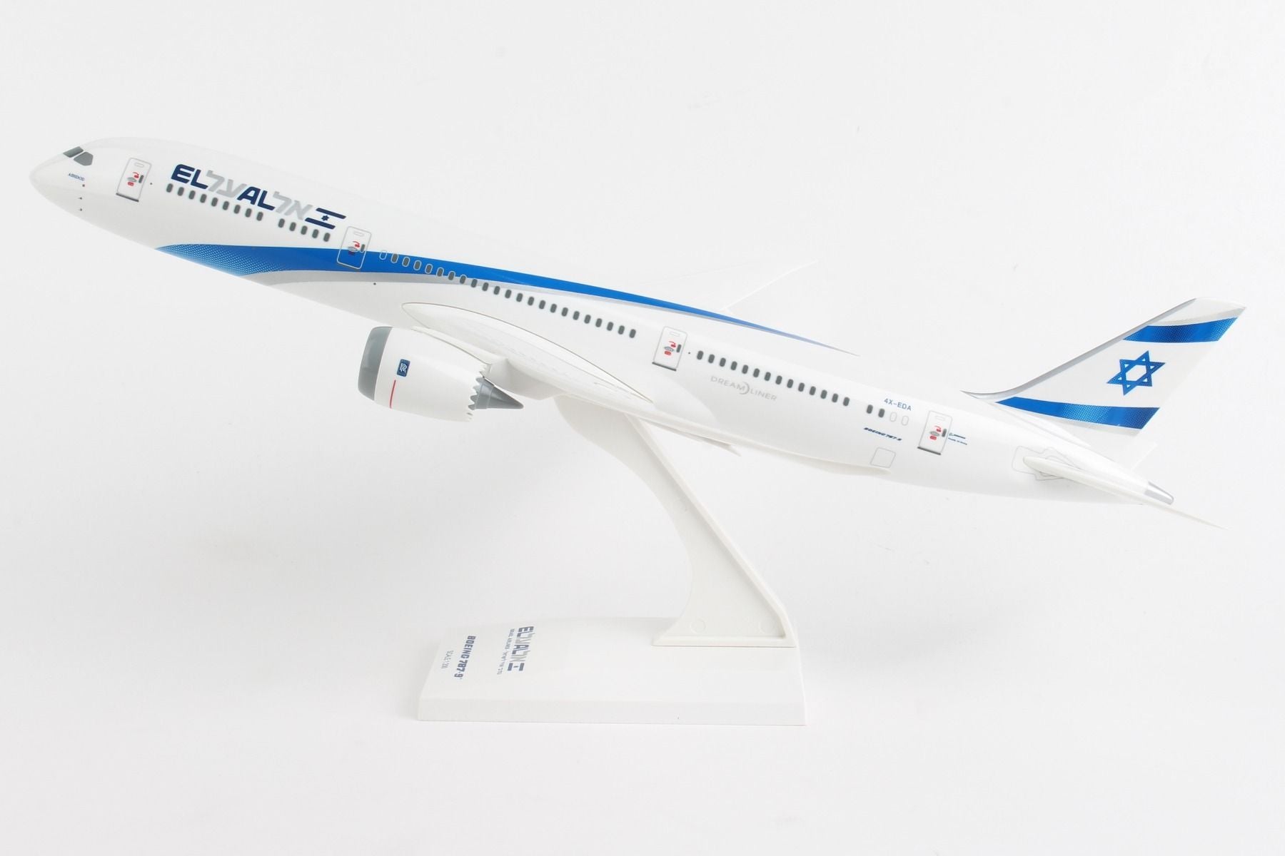 Boeing 787-9 Dreamliner EL Al (4X-EDA) 1:200 Scale Model Left Side View