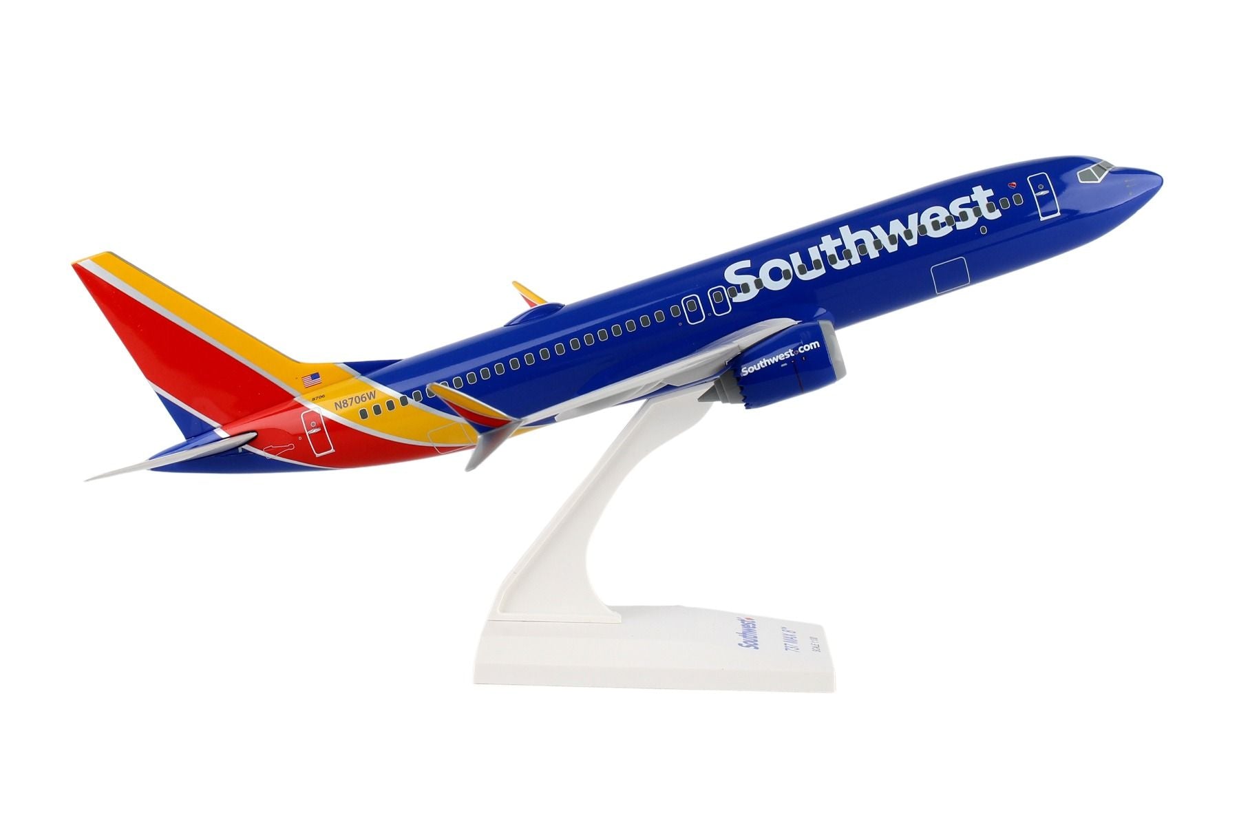 Boeing 737 MAX 8 Southwest Airlines (N8706W) 1:130 Scale Model right Side View