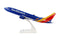 Boeing 737 MAX 8 Southwest Airlines (N8706W) 1:130 Scale Model Left Side View