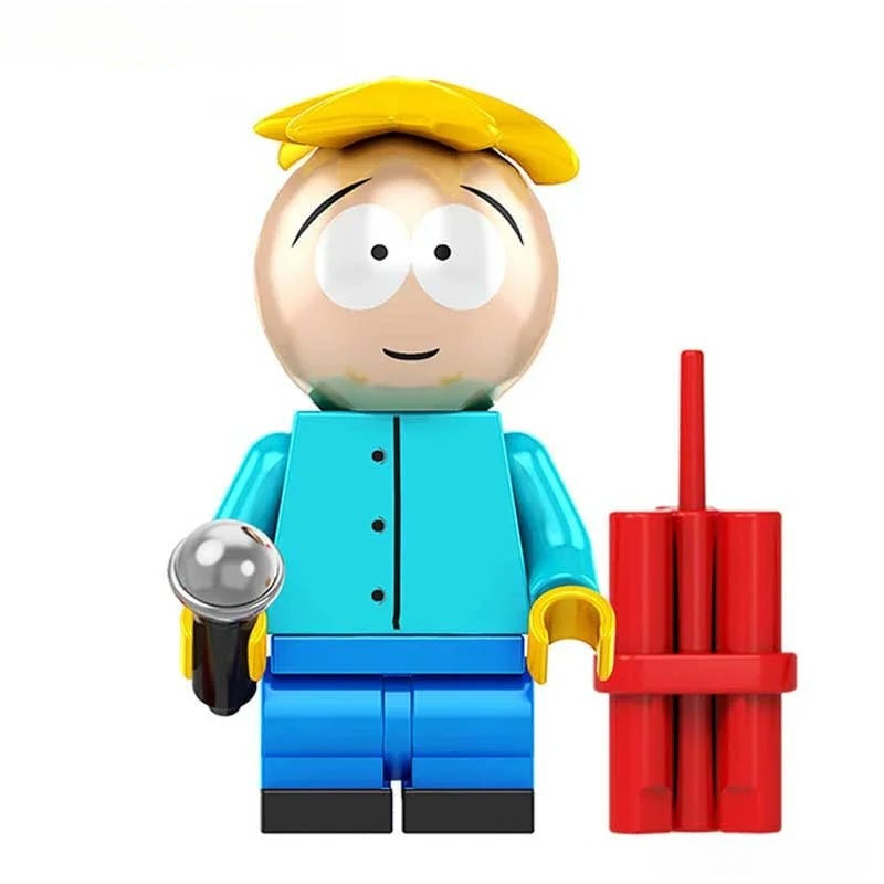Minifigure Toys South Park Set of 5 LEGO-Compatible Minifigures (Cartman, Stan, Kyle, Kenny & Butters Custom Comedy Pack)
