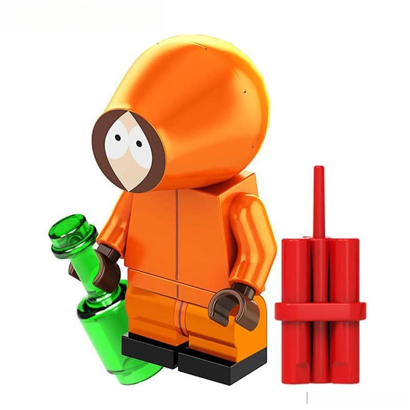 Minifigure Toys South Park Set of 5 LEGO-Compatible Minifigures (Cartman, Stan, Kyle, Kenny & Butters Custom Comedy Pack)