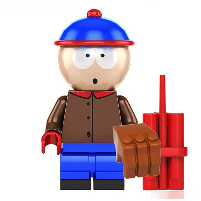 Minifigure Toys South Park Set of 5 LEGO-Compatible Minifigures (Cartman, Stan, Kyle, Kenny & Butters Custom Comedy Pack)
