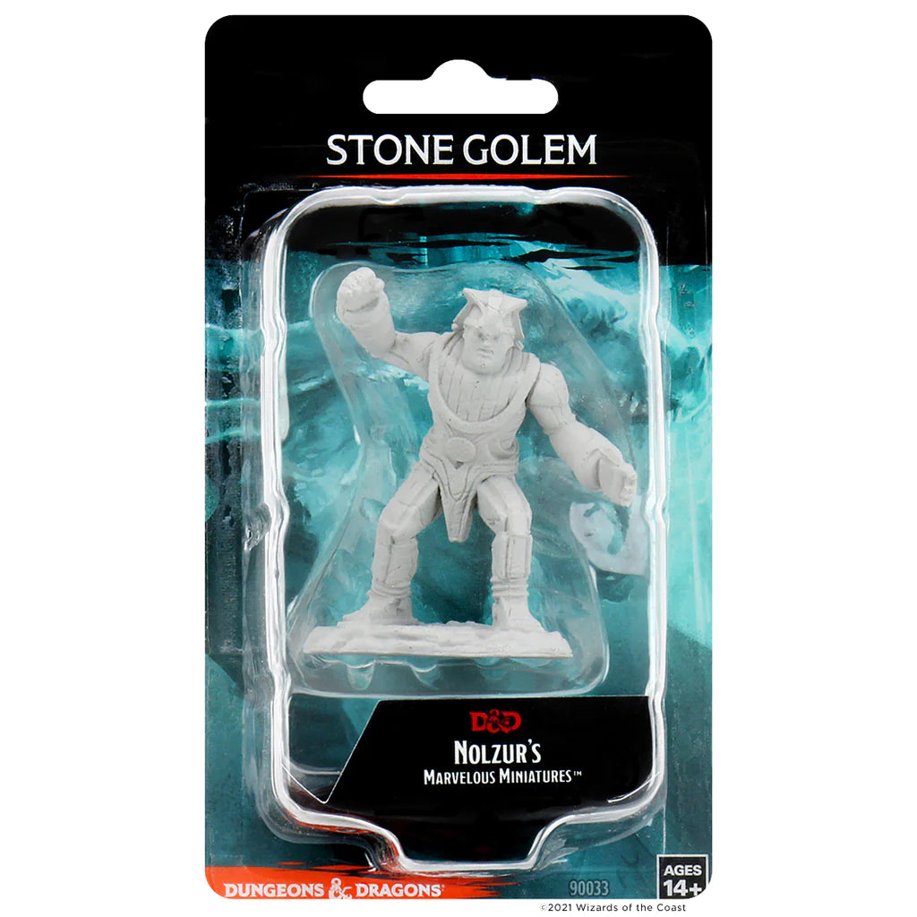 D&D Nolzur’s Marvelous Miniatures: Stone Golem Packaging