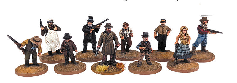 Dead Man’s Hand The Stranger 28 mm Scale Metal Figures Painted Example