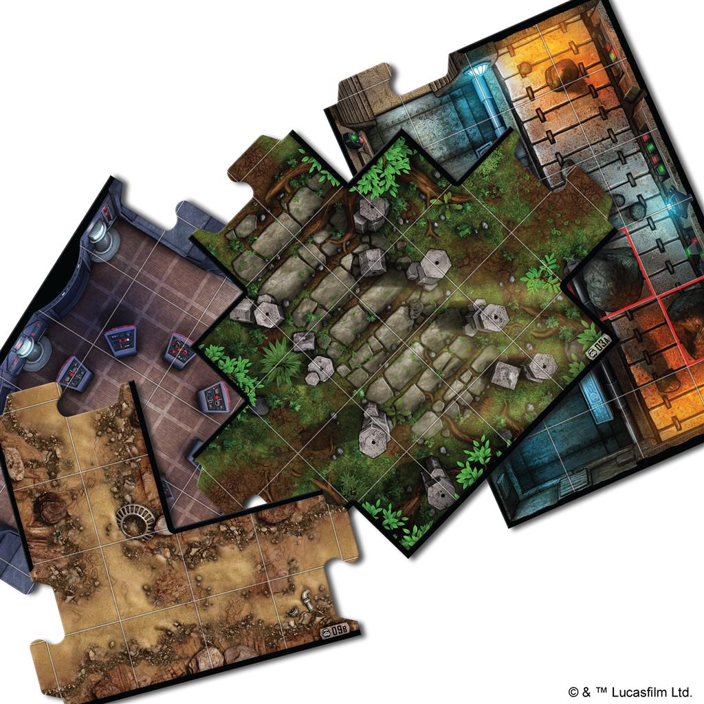 Star Wars Imperial Assault Core Set Strategy Board Game Maps