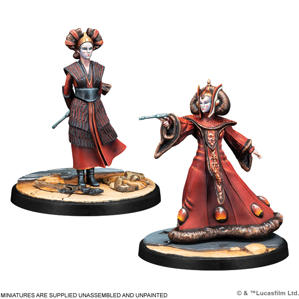 Star Wars: Shatterpoint – We Are Brave Squad Pack Miniatures Padme & Sabe