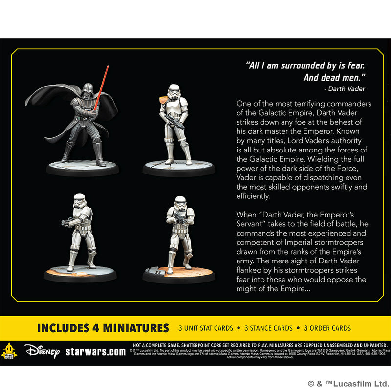 Star Wars Shatterpoint Fear and Dead Men Squad Pack Miniatures Back of Box