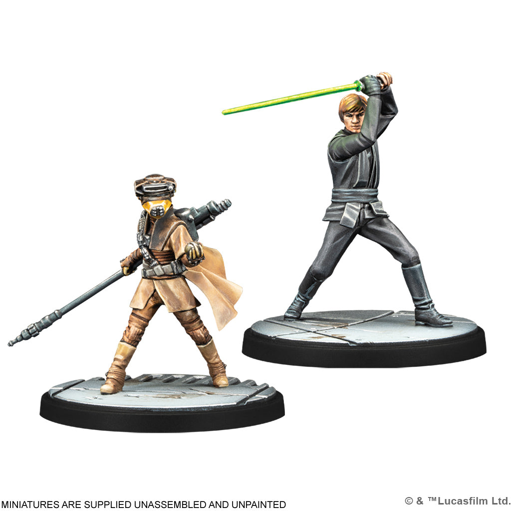 Star Wars Shatterpoint Fearless and Iventive Squad Pack Miniatures Luke & Lea