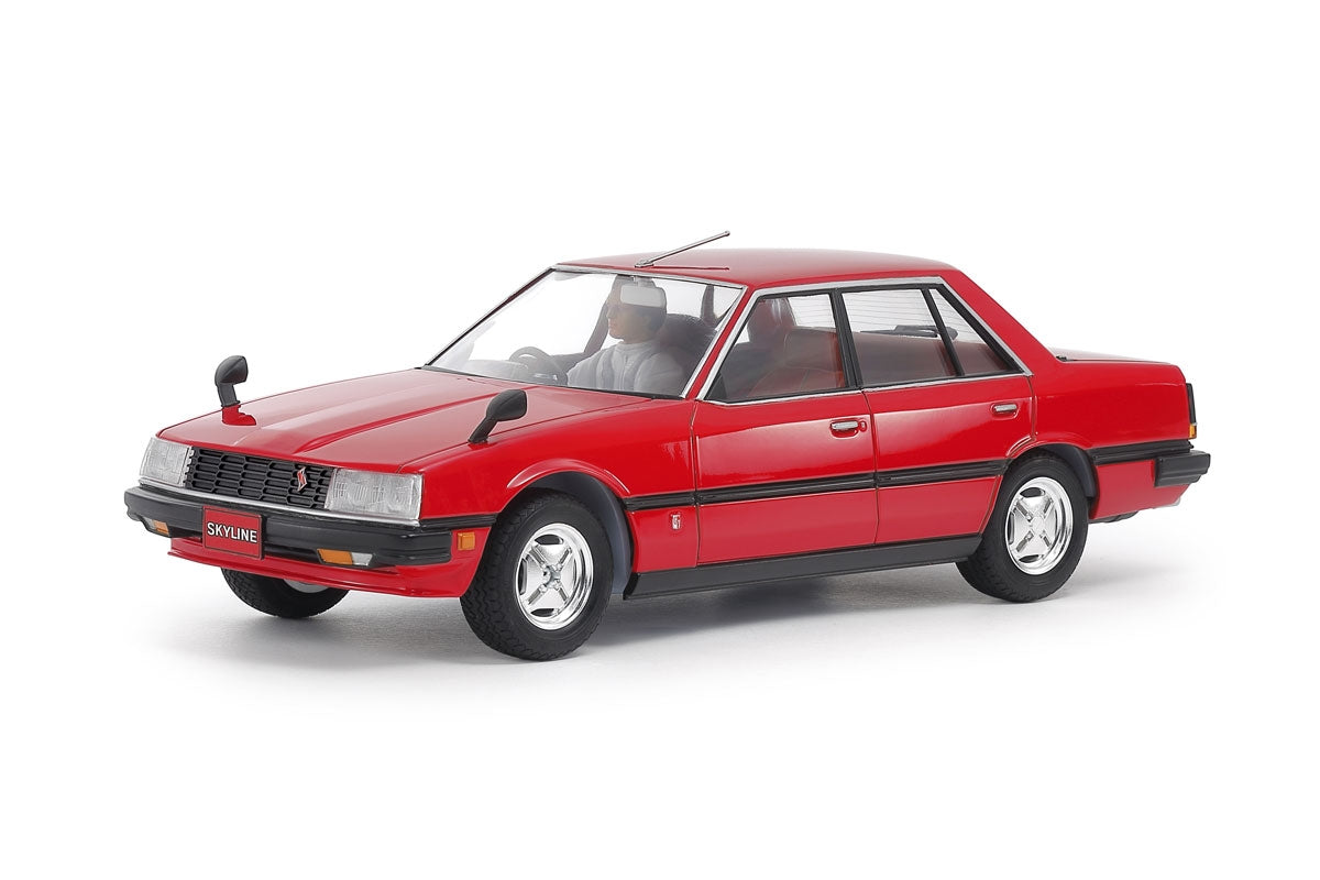 Side profile showing the 1980s wedge silhouette of the Nissan Skyline 2000 Turbo model