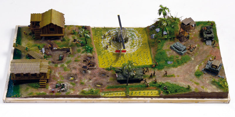 Vietnam War Operation Silver Bayonet 1965,1/72 Scale Plastic Battle Set Example Diorama