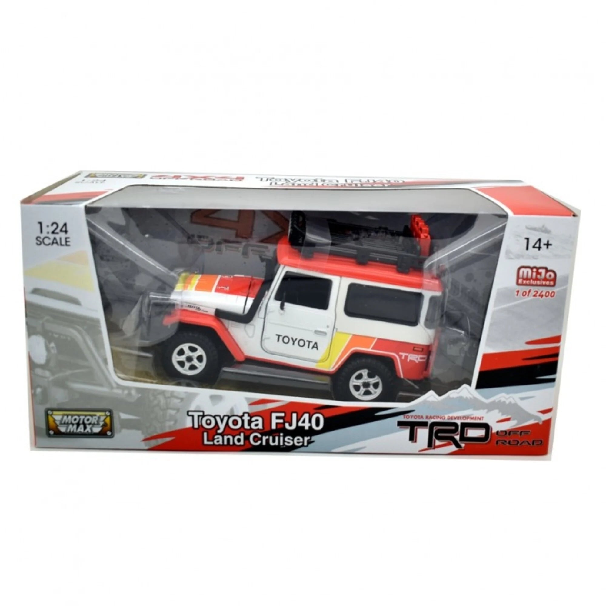 1980 Toyota FJ40 Land Cruiser TRD Hard Top Off Road 1/24 Scale Diecast Car Packaging