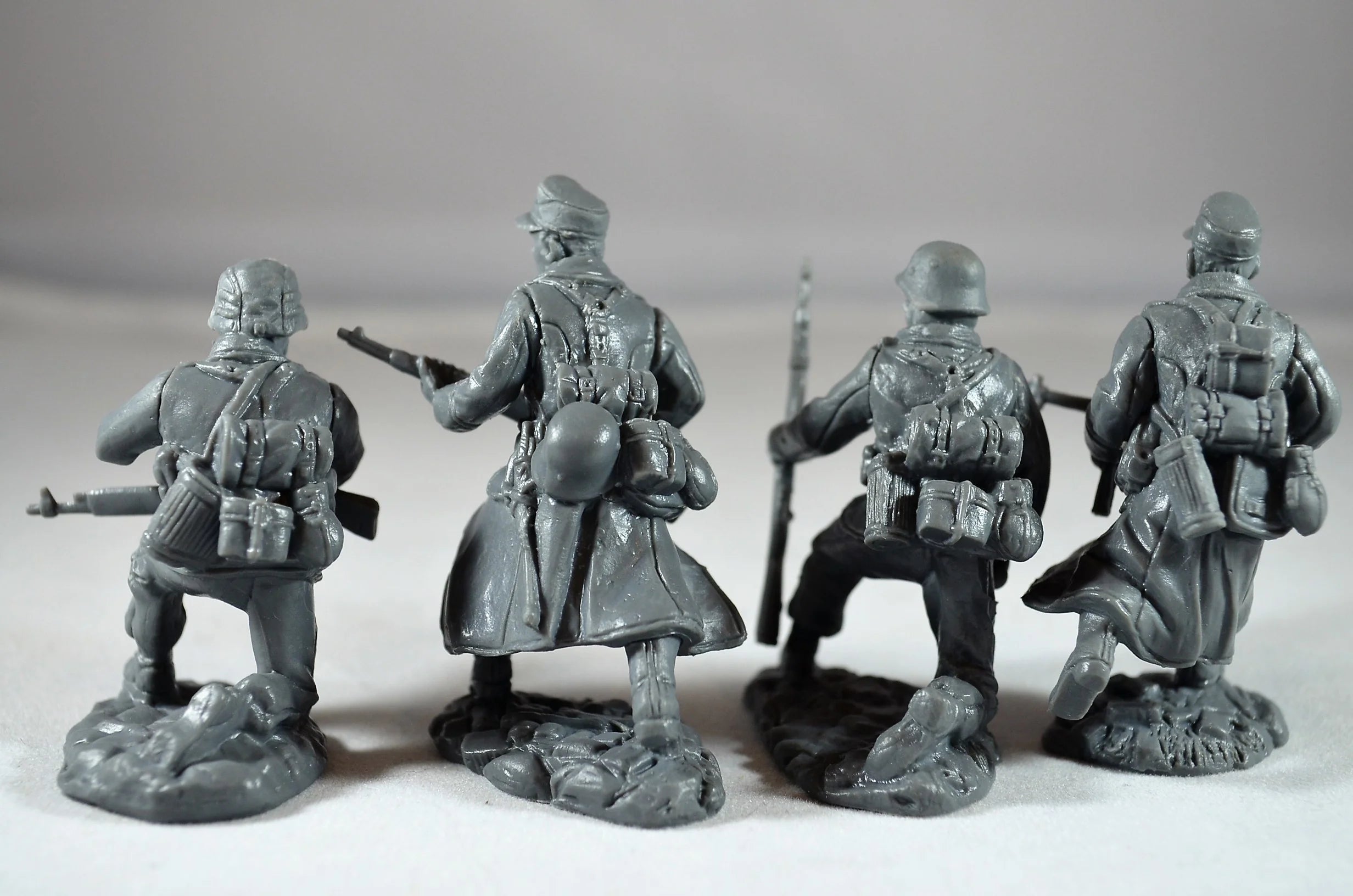 Toy Soldiers San Diego World War II German Infantry Add On Set, 1/32 (54 mm) Scale Plastic Figures Rear View