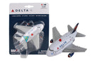 Delta Air Lines Themed Airplane Pullback Toy