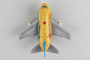 California Themed Airplane Pullback Toy Top View