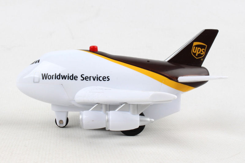 UPS Themed Airplane Pullback Toy Left Side View