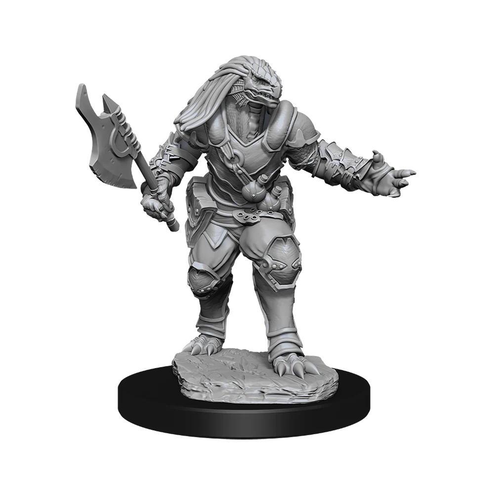 D&D Nolzur’s Marvelous Miniatures: Female Dragonborn Fighter Unpainted