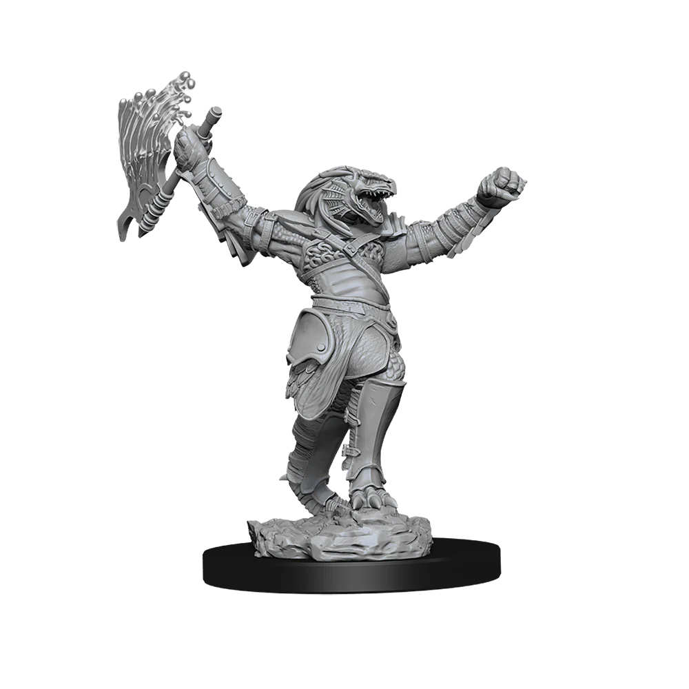 D&D Nolzur’s Marvelous Miniatures: Female Dragonborn Fighter Pose 2 Unpainted